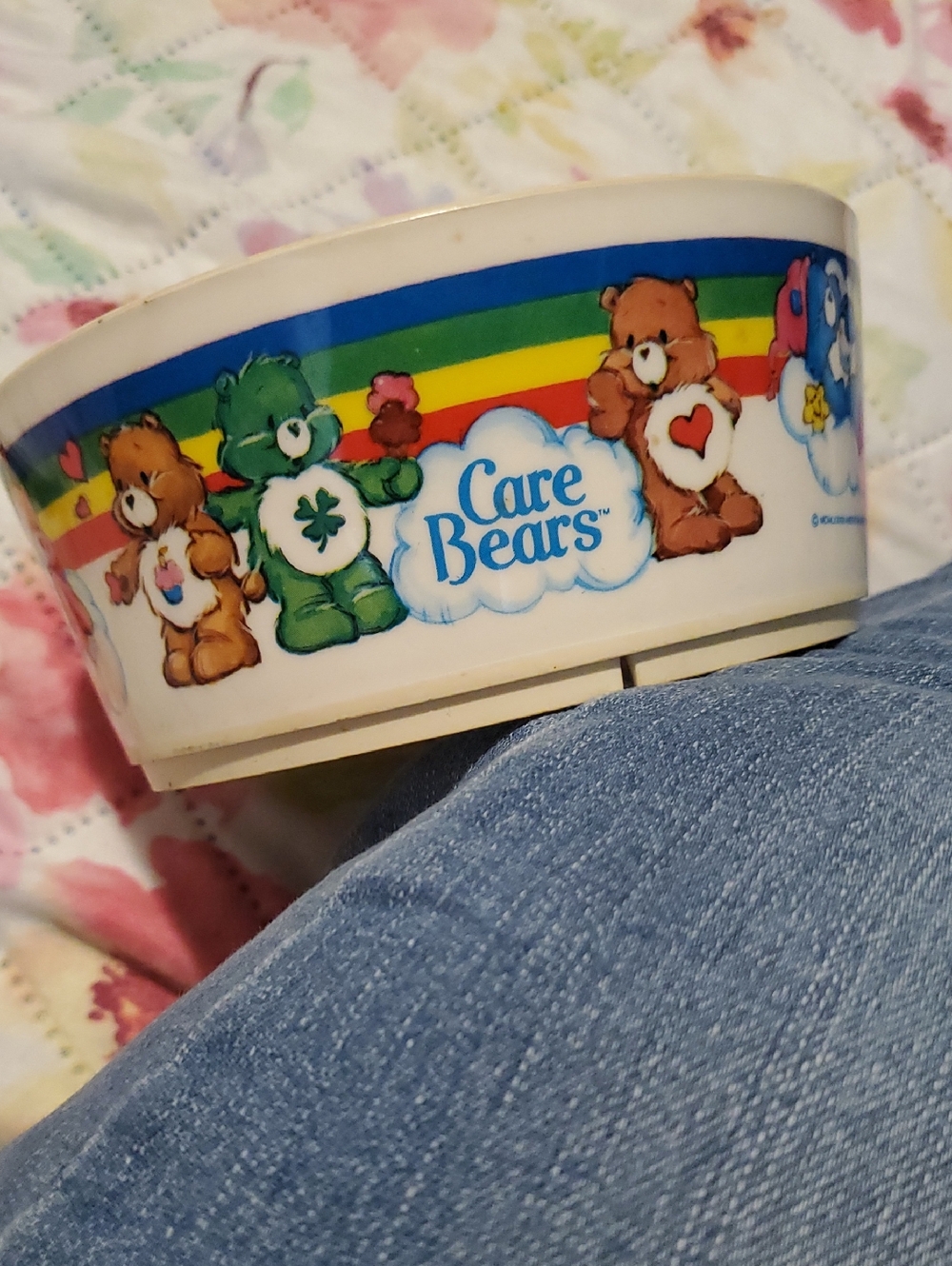 Care Bears Rainbow Rim Bowl with Multicolor Bear Graphics